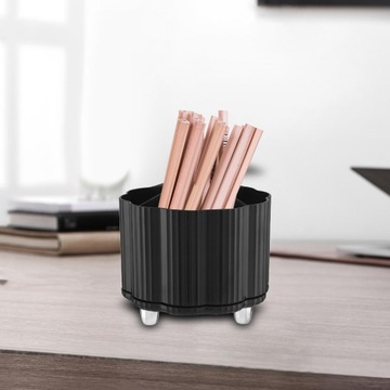 Pudełko do przechowywania Duża pojemność Organizer na biżuterię Obrotowy makijaż Czarny