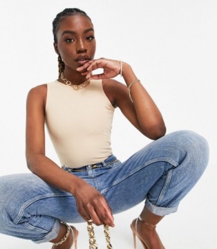 MISSGUIDED TALL BODY BEŻOWE DAMSKIE 40 1VAD