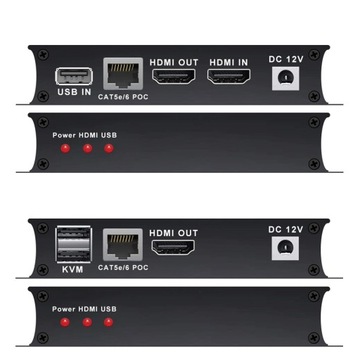 Extender Przedłużacz KVM HDMI USB Ip UTP kat 5