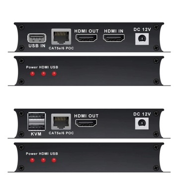 Konwerter Przedłużacz KVM HDMI na LAN USB Ip kat5