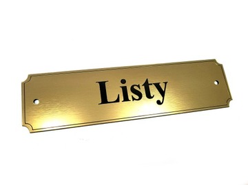 Tabliczka LISTY, EXTRA GRAWER!