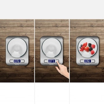 ЭЛЕКТРИЧЕСКИЕ ВЕСЫ EONO СЕРЕБРЯНЫЕ 5 КГ