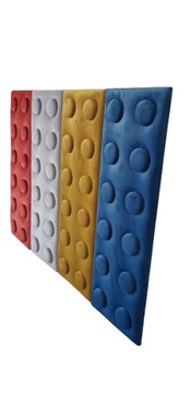 Miękkie panele ścienne klocki lego/ 25 x 75 cm