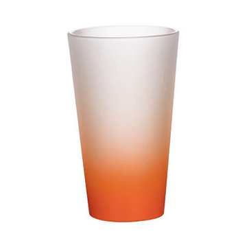 Szklanka 600 ml szroniona sublimacja- pomarańczowy