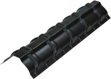 Gąsior do blachodachówki modułowej GS-LUX X-Matt 015 czarny Budmat