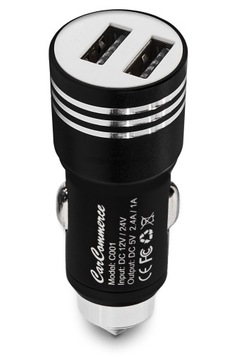 БЫСТРОЕ АВТОМОБИЛЬНОЕ ЗАРЯДНОЕ УСТРОЙСТВО 2x USB + КАБЕЛЬ USB-C