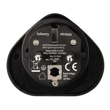 Дорожный адаптер Hama, универсальная розетка, вилка европейского стандарта