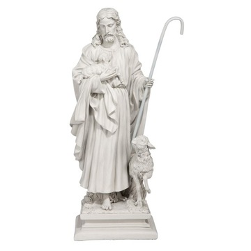 Przepiękna Figura Ogrodowa Jezus Pasterz 71cm TOP