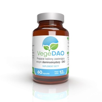 VegeDAO dla osob z nietolerancją histaminy 60 kaps.