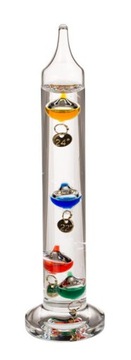 TERMOMETR Galileo 18 cm GALILEUSZA SZKLANY PŁYWAKI