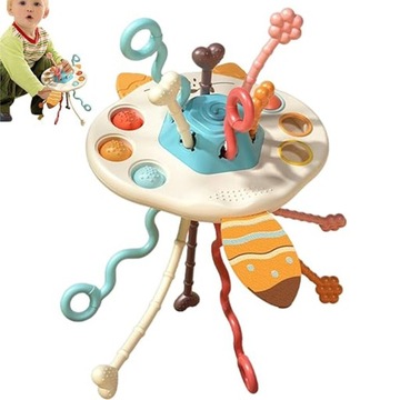 ZABAWKA SENSORYCZNA MONTESSORI GRZECHOTKA DLA NIEMOWLĄT LIS WOOPIE BABY