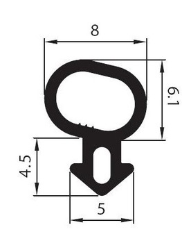 Уплотнение уплотнения панорамы S-232 серая 50 МБ
