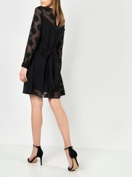 Vero Moda czarna warstwowa sukienka mini L
