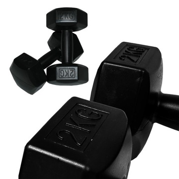 КОМПОЗИТНЫЕ Гантели BLACK BODYNETICS ГРУЗА 2 КГ НАБОР 2x 1 КГ