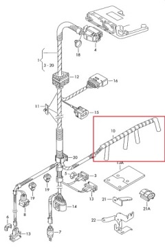 NTY 28971766 NTY ПРОВОД/ЖГУТ СВЕЧИ НАкаливания