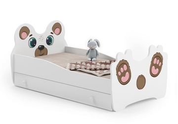 Łóżko Kobi Teddybear 160x80 z materacem i szufladą