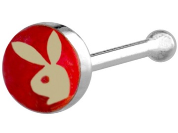 VERSIL kolczyk do nosa króliczek 2,5 mm SREBRO 925