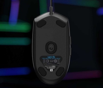 МЫШЬ LOGITECH G102 LIGHTSYNC — ЧЕРНАЯ