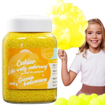 CUKIER DO WATY CUKROWEJ 400g żółty GUMA BALONOWA