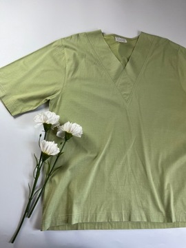 T-SHIRT damski pistacjowy 100% Cotton USA r. 40