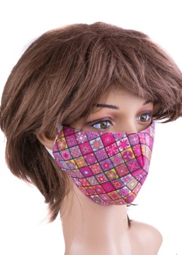 МАСКА МНОГОРАЗОВАЯ УНИВЕРСАЛЬНАЯ МАСКА ДЛЯ ЛИЦА РОЗОВАЯ