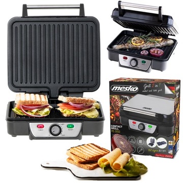 GRILL ELEKTRYCZNY KONTAKTOWY PANINI Mesko 2500 W