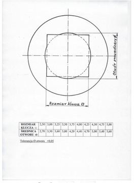 ЛАТУННЫЙ КЛЮЧ для механических часов 3,25 ММ