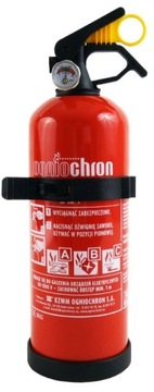 GAŚNICA SAMOCHODOWA PROSZKOWA OGNIOCHRON 1KG ABC GP1x WIESZAK MANOMETR 2024
