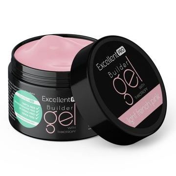 Żel jednofazowy budujący z tiksotropią EXCELLENT PRO 50g french pink light