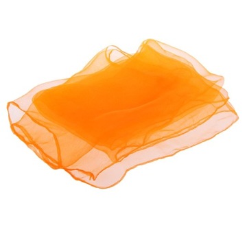 4 оранжевых танцевальных тюлевых вуали для лица, детская танцевальная вуаль