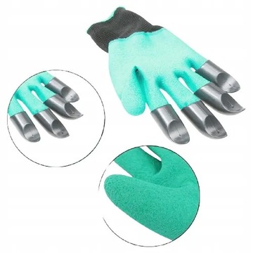 ПЕРЧАТКИ САДОВЫЕ ПЕРЧАТКИ КОГТИ РАБОЧИЕ ГРАБЛИ