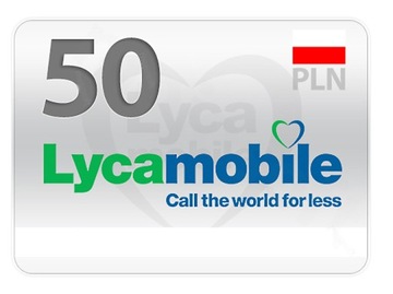 Пополнение LycaMobile 50 злотых
