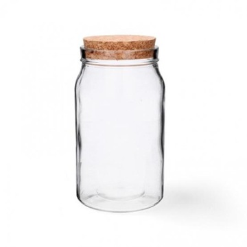SŁÓJ SŁOIK Z KORKIEM POJEMNIK NA ŻYWNOŚĆ 1100 ML
