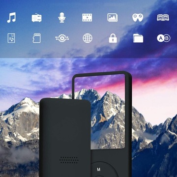 MP3-ПЛЕЕР АУДИО ВЫСОКОГО РАЗРЕШЕНИЯ FM-ДИКТОФОН РАДИО BLUETOOTH 5.0 16 ГБ + НАУШНИКИ