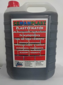 Plastyfikator, Wapno w płynie Cemaplast 5l