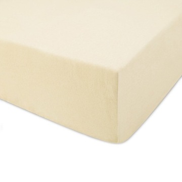 Prześcieradło JERSEY dżersej 70x140 wz. kremowy