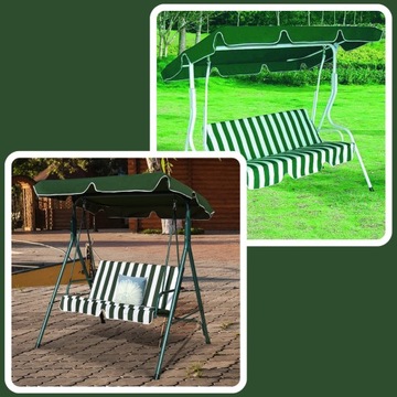 КОЛПАЧОК для садовых качелей ROOF 164 x 114 см ЗЕЛЕНЫЙ STRONG DURABLE