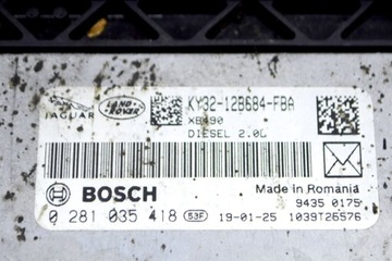 JAGUAR F-PACE X761 JEDNOTKA ŘÍDÍCÍ MOTOREM KY32-12B684-FBA 0281035418