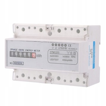 3-FAZOWY LICZNIK ENERGI 220/380V 20-80A DTM125S