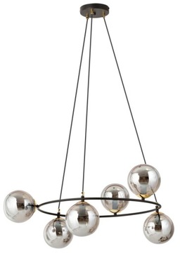 NOWOCZESNA LAMPA WISZĄCA SZKLANE KLOSZE KULE LED