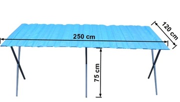 СТОЛЕШНИЦА ДЛЯ ТОРГОВОГО СТОЛИКА 2,5х1,2 BAZAR RYNEK MOCNY