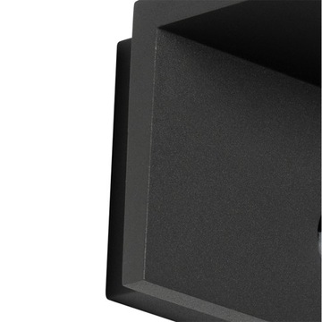 Серый уличный настенный светильник со светодиодным датчиком движения