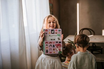 Магнитные пазлы, костюмы, одежда для девочек, магнитная книга Janod 3+ 54e