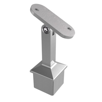 Podpora słupka balustrady 40 x 40 x 2,0 mm dla pow. płaskiej regulacja kątu