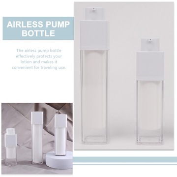 Вакуумный дозатор для бутылочек с кремом Airless Pump, 3 шт.