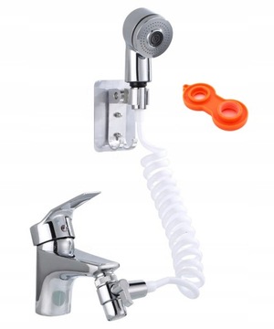 SŁUCHAWKA PRYSZNICOWA NA KRAN DO BATERII PRZEDŁUŻKA NATRYSK STAL AG176B