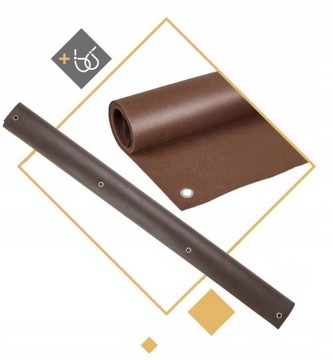 OSŁONA BALKONOWA NA BALKON 1,15X3M MATA BRĄZOWA NA TARAS UV 99% + GRATIS PL
