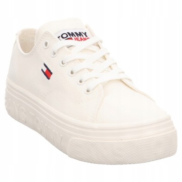 TOMMY JEANS FLATFORM TRAMPKI DAMSKIE LOGO 39 1KCF