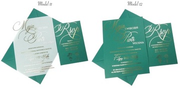 ПОЗОЛОЧЕННЫЕ СВАДЕБНЫЕ ПРИГЛАШЕНИЯ