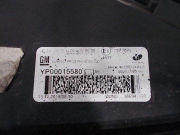 OPEL GRANDLAND X 17-22 SVĚTLO PŘEDNÍ PRAVÁ ORIG. !